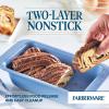 imageFarberware Easy Solutions Nonstick Bakeware MuffinCupcake Baking Pan 12cup with fill lines  BlueBlue