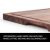imageFarberware ExtraLarge Cutting Board with Perimeter Juice Trench Reversible Chopping Board for Kitchen Meal Prep and Serving Charcuterie Board Set 14Inch x 20Inch RubberwoodAcacia