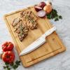 imageFarberware ExtraLarge Cutting Board with Perimeter Juice Trench Reversible Chopping Board for Kitchen Meal Prep and Serving Charcuterie Board Set 14Inch x 20Inch RubberwoodBamboo