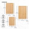 imageFarberware ExtraLarge Cutting Board with Perimeter Juice Trench Reversible Chopping Board for Kitchen Meal Prep and Serving Charcuterie Board Set 14Inch x 20Inch RubberwoodBamboo