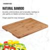 imageFarberware ExtraLarge Cutting Board with Perimeter Juice Trench Reversible Chopping Board for Kitchen Meal Prep and Serving Charcuterie Board Set 14Inch x 20Inch RubberwoodBamboo