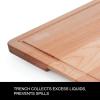 imageFarberware ExtraLarge Cutting Board with Perimeter Juice Trench Reversible Chopping Board for Kitchen Meal Prep and Serving Charcuterie Board Set 14Inch x 20Inch RubberwoodMaple