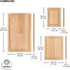 imageFarberware ExtraLarge Cutting Board with Perimeter Juice Trench Reversible Chopping Board for Kitchen Meal Prep and Serving Charcuterie Board Set 14Inch x 20Inch RubberwoodRubberwood