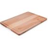 imageFarberware ExtraLarge Cutting Board with Perimeter Juice Trench Reversible Chopping Board for Kitchen Meal Prep and Serving Charcuterie Board Set 14Inch x 20Inch RubberwoodMaple