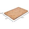 imageFarberware ExtraLarge Cutting Board with Perimeter Juice Trench Reversible Chopping Board for Kitchen Meal Prep and Serving Charcuterie Board Set 14Inch x 20Inch RubberwoodBamboo