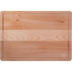 imageFarberware ExtraLarge Cutting Board with Perimeter Juice Trench Reversible Chopping Board for Kitchen Meal Prep and Serving Charcuterie Board Set 14Inch x 20Inch RubberwoodMaple