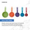 imageFARBERWARE 5Piece Measuring Cup Set with Coffee Scoop Durable Plastic Nesting Measuring Cups with EasyRead Markings BPAFree Dishwasher Safe