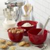 imageFarberware  5216128 Farberware Professional Plastic Mixing Bowls Set of 3 OrangeRedLightGreenRed