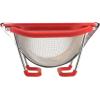 imageFarberware 5216427 Professional Stainless Steel Expandable OverTheSink ColanderStrainer Red