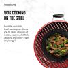 imageFarberware Barbecue Nonstick Mini Round Wok Topper 8Inch BlackMini Round Wok Topper