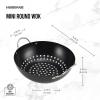 imageFarberware Barbecue Nonstick Mini Round Wok Topper 8Inch BlackMini Round Wok Topper
