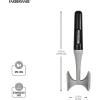 imageFarberware Professional DualSided Rigid and Texture Stainless Steel Meat Tenderizer with Comfort Grip Handle Great for Pounding Meat Shellfish Nuts Dishwasher Safe Black