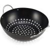 imageFarberware Barbecue Nonstick Mini Round Wok Topper 8Inch BlackMini Round Wok Topper