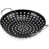 imageFarberware Barbecue Nonstick Mini Round Wok Topper 8Inch BlackRound Wok Topper