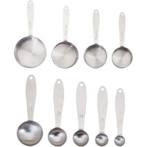imageFarberware Pro Stainless Steel Measuring Cup and Spoon Set 9Piece