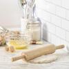 imageFARBERWARE Classic Wood Rolling Pin 18Inch Hardwood Dough Roller for Baking Pizza Pies Pastry and Cookies Ergonomic Handles Kitchen Essential