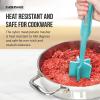 imageFARBERWARE Nylon Meat ampamp Potato Masher HeatResistant and Safe for NonStick Cookware Durable 10Inch Kitchen Tool with Ergonomic Handle BlackAqua
