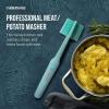 imageFARBERWARE Nylon Meat ampamp Potato Masher HeatResistant and Safe for NonStick Cookware Durable 10Inch Kitchen Tool with Ergonomic Handle BlackAqua