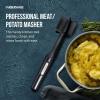imageFARBERWARE Nylon Meat ampamp Potato Masher HeatResistant and Safe for NonStick Cookware Durable 10Inch Kitchen Tool with Ergonomic Handle BlackBlack