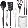 imageFarberware Classic Crock with Knife Holder and Tools 13Inch WhiteFilled