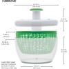 imageFarberware Easy to use pro Pump Spinner with Bowl Colander and Built in draining System for Fresh Crisp Clean Salad and Produce 66 quart GreenGreen