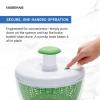 imageFarberware Easy to use pro Pump Spinner with Bowl Colander and Built in draining System for Fresh Crisp Clean Salad and Produce 66 quart GreenGreen