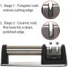 imageFarberware Edgekeeper 2 Stage Tabletop Kitchen Knife Sharpener 75Inch Stainless SteelStainless Steel
