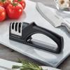 imageFarberware Edgekeeper 3 Stage Tabletop Kitchen Knife Sharpener 75Inch BlackBlack