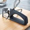 imageFarberware Edgekeeper 3 Stage Tabletop Kitchen Knife Sharpener 75Inch BlackBlack