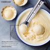 imageFarberware Professional Ice Cream Scoop Comfortable Handle Heavy Duty Professional Grade Scooper Get Perfect Shape Scoops Great for Spooning Frozen Hard Gelato and Sorbet Cookie Dough MelonSilver