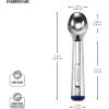imageFarberware Professional Ice Cream Scoop Comfortable Handle Heavy Duty Professional Grade Scooper Get Perfect Shape Scoops Great for Spooning Frozen Hard Gelato and Sorbet Cookie Dough MelonSilver