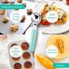 imageFarberware Professional Ice Cream Scoop Comfortable Handle Heavy Duty Professional Grade Scooper Get Perfect Shape Scoops Great for Spooning Frozen Hard Gelato and Sorbet Cookie Dough MelonAqua