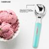 imageFarberware Professional Ice Cream Scoop Comfortable Handle Heavy Duty Professional Grade Scooper Get Perfect Shape Scoops Great for Spooning Frozen Hard Gelato and Sorbet Cookie Dough MelonAqua