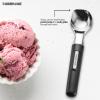 imageFarberware Professional Ice Cream Scoop Comfortable Handle Heavy Duty Professional Grade Scooper Get Perfect Shape Scoops Great for Spooning Frozen Hard Gelato and Sorbet Cookie Dough MelonBlack