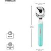 imageFarberware Professional Ice Cream Scoop Comfortable Handle Heavy Duty Professional Grade Scooper Get Perfect Shape Scoops Great for Spooning Frozen Hard Gelato and Sorbet Cookie Dough MelonAqua