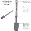 imageFarberware Professional Stainless Steel Soft Basting Brush 1102Inch GrayJar Spatula