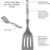imageFarberware Professional Stainless Steel Soft Basting Brush 1102Inch GraySlotted Turner