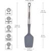 imageFarberware Professional Stainless Steel Soft Basting Brush 1102Inch GraySpoon Spatula