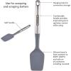 imageFarberware Professional Stainless Steel Soft Basting Brush 1102Inch GraySpoon Spatula
