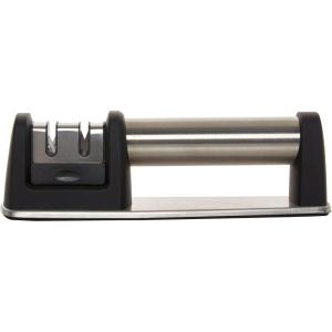 imageFarberware Edgekeeper 2 Stage Tabletop Kitchen Knife Sharpener 75Inch Stainless SteelStainless Steel