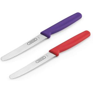 imageFarberware Professional Paring Knives Set of 3 Green Blue and RedRed and Purple