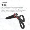 imageFarberware All Purpose and Utility scissors with Edgekeeper Sharpening Sheaths Strong and Durable Multi Use Scissors 2Piece BlackRedBlack