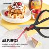imageFarberware All Purpose and Utility scissors with Edgekeeper Sharpening Sheaths Strong and Durable Multi Use Scissors 2Piece BlackRedBlack