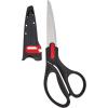 imageFarberware All Purpose and Utility scissors with Edgekeeper Sharpening Sheaths Strong and Durable Multi Use Scissors 2Piece BlackRedBlackRed