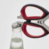 imageFarberware All Purpose and Utility scissors with Edgekeeper Sharpening Sheaths Strong and Durable Multi Use Scissors 2Piece BlackRedBlackRed