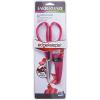 imageFarberware All Purpose and Utility scissors with Edgekeeper Sharpening Sheaths Strong and Durable Multi Use Scissors 2Piece BlackRedRedBlack