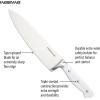 imageFarberware Edgekeeper 16Piece Stainless Steel Block Set with Builtin Knife Sharpener HighCarbon Stainless Steel Kitchen Knife Set with Ergonomic Handles Acacia
