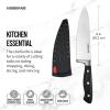 imageFarberware Edgekeeper 8Inch Forged Triple Riveted Chef Knife with SelfSharpening Blade Cover High CarbonStainless Steel Kitchen Knife with Ergonomic Handle RazorSharp Knife Black