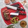 imageFarberware Edgekeeper SelfSharpening Triple Riveted Santoku Knife Set 4Piece BlackSantoku Knife Set