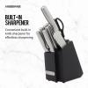 imageFarberware Edgekeeper Stainless Steel Knife Block Set 11 Piece Stainless